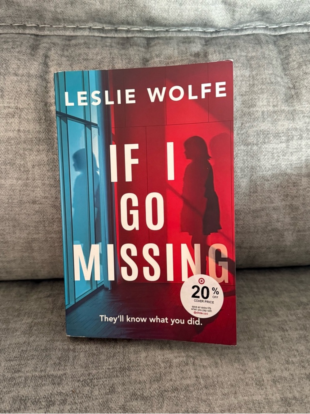 If I Go Missing by Leslie Wolfe - Red & Blue Paperback